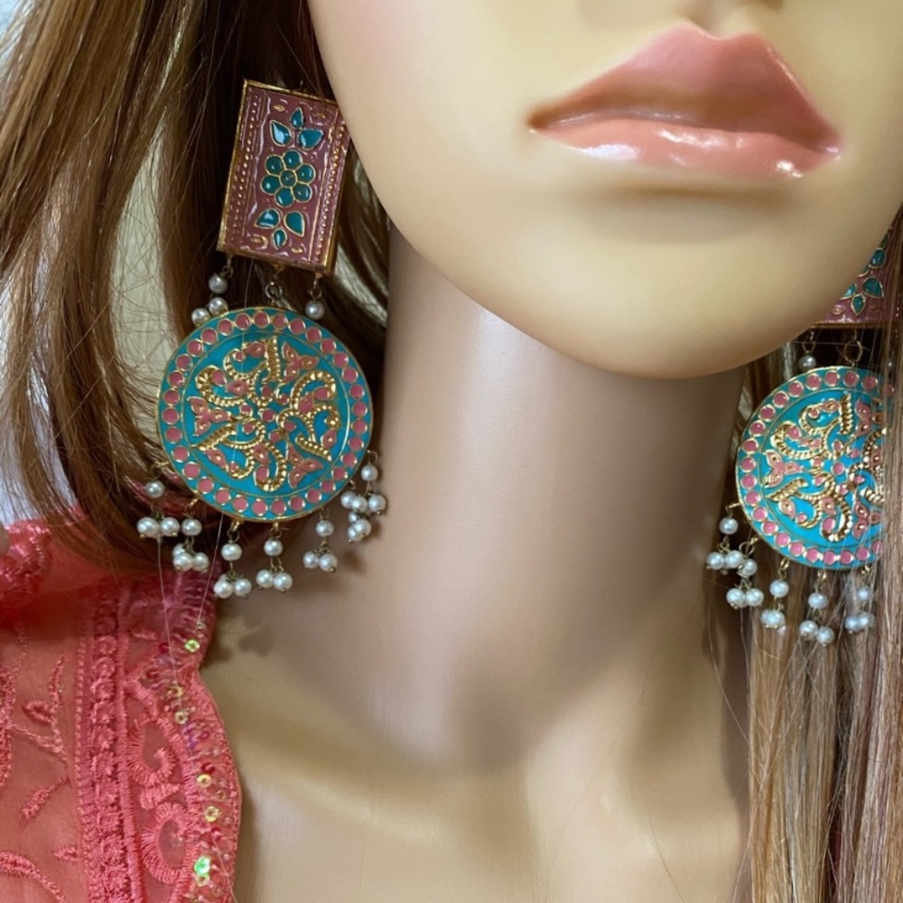 Fancy Rajistani Indian Pakistani Earrings sale